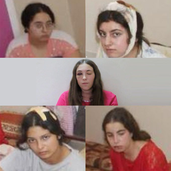 Five female soldiers taken hostage by HamasLiri Albag, Karina Ariev, Agam Berger, and Daniella Gilboa and Naama Levy (photo credit: IDF Telegram)