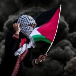 Pro Palestinian protester